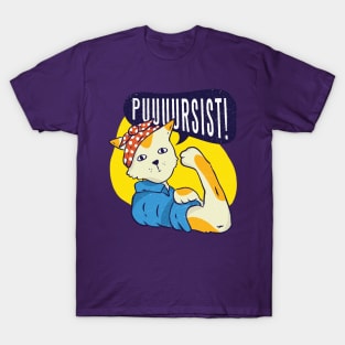 Stop Pursist Cat - Feminism Women T-Shirt